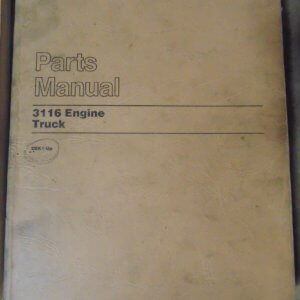 Caterpillar 3116 Engine Truck 2BK1 Parts Manual