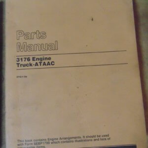 Caterpillar 3176 Engine Truck ATAAC 2YG1 Parts Manual