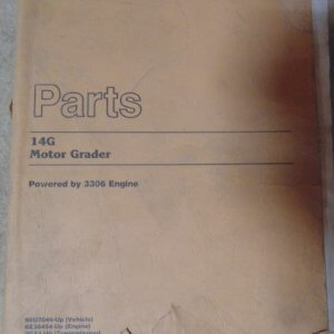 Caterpillar 14G Motor Grader 96U7046 Parts Manual