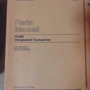 Caterpillar IT38F Integrated Toolcarrier 6FN1 Parts Manual