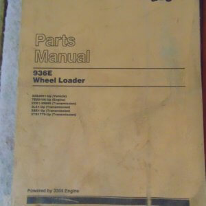 Caterpillar 936E Wheel Loader 33Z.091 Parts Manual