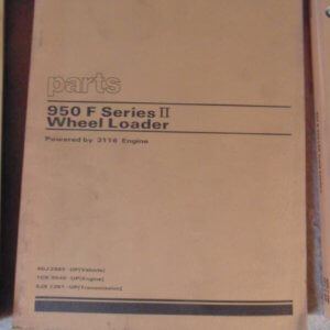 Caterpillar 950F Series II Wheel Loader 4DJ2865 Parts Manual