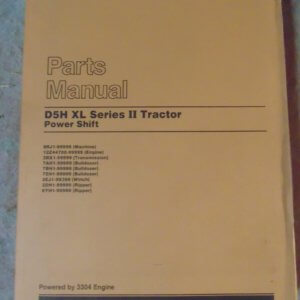 Caterpillar D5H XL Series II Tractor Power Shift 8RJ1 Parts Manual