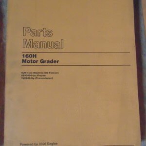 Caterpillar 160H Motor Grader 9JM1 Parts Manual