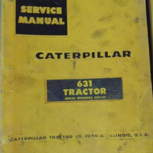 Caterpillar 631 Tractor 51F1 Service Manual