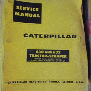 Caterpillar 630 & 632 Tractor Scraper 14G1/10G1/79F1 Service Manual