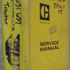 Caterpillar 651, 657 Wheel Tractor-Scrapers Service Manual