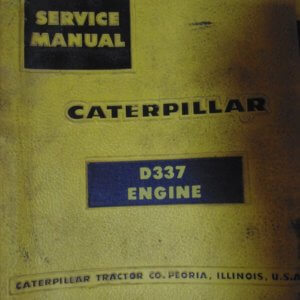 Caterpillar D337 Engine 37B1, 38B1 Service Manual