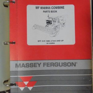Massey Ferguson 850-855 Combine 1696-27544 Parts Manual