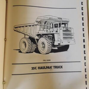 Dresser 35C Haulpak Dumptruck Parts Manual