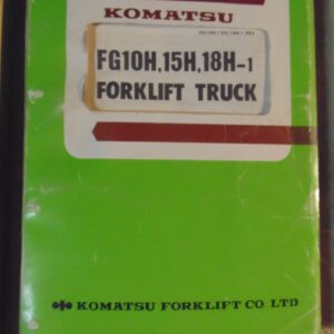 Komatsu FG10H, 15H, 18H-1 Forklift Truck Parts Manual