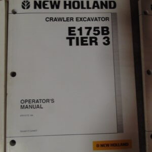 New Holland Crawler Excavator E175B Operator Manual