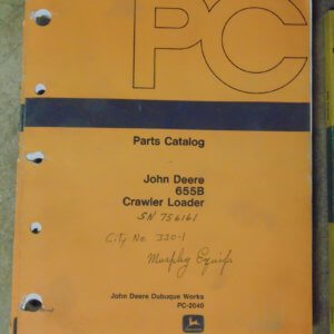 John Deere 655B Crawler Loader Parts Manual