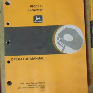 John Deere 690E LC Excavator Tractor Operator Manual