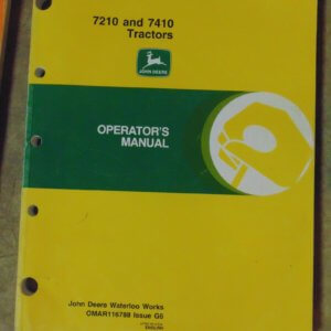 John Deere 7210, 7410 Tractor Operator Manual