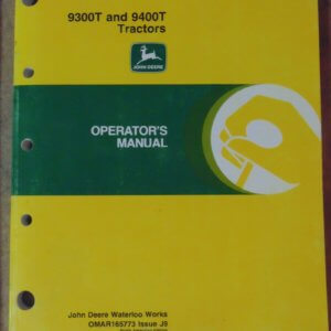John Deere 9300, 9400T Tractor Operator Manual