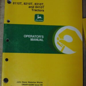 John Deere 8110T, 8210T, 8310T, 8410T Tractor Operator Manual
