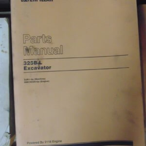 Caterpillar 325B L Excavator 2JR1 Parts Manual