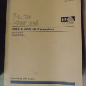 Caterpillar 325B, 325B LN Excavator 6DN1, 8FN1 Parts Manual