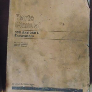 Caterpillar 350, 350L Excavator 2ZL1, 3ML1 Parts Manual