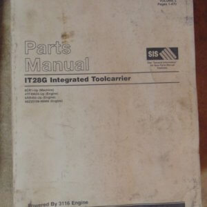 Caterpillar IT28G Integrated Tool Carrier 8CR1 Parts Manual