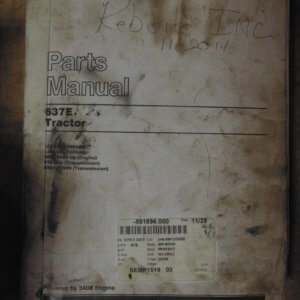 Caterpillar 637E Tractor 1FB1, 1JB1 Parts Manual