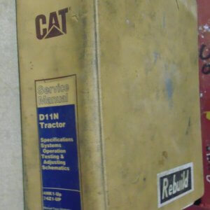 Caterpillar D11N Tractor Specifications, Systems, Operations, Testing & Adjusting, Schematics 4HK1, 74Z1 Service Manual