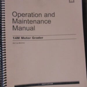 Caterpillar 14M Motor Grader B9J1, Operator & Maintenance Manual