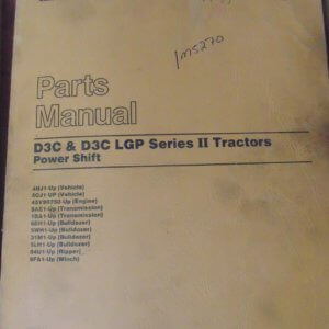 Caterpillar D3C, D3C LGP Series 2 Powershift Tractor 4HJ1, 5CJ1 Parts Manual