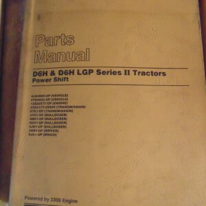 Caterpillar D6H, D6H LGP Powershift Series 2 Tractor 4LG4000, 2TG4000 Parts Manual