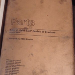 Caterpillar D6H, D6H LGP Powershift Series 2 Tractor 4RC4000, 6FC4000 Parts Manual