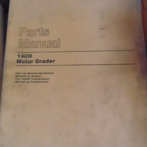 Caterpillar 140H Motor Grader 2ZK1 Parts Manual