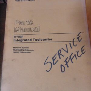Caterpillar IT12F Integrated Toolcarrier 1KF Parts Manual