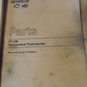 Caterpillar IT12B Integrated Toolcarrier 1KF1 Parts Manual