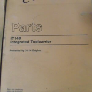 Caterpillar IT14B Integrated Toolcarrier 3NJ1 Parts Manual