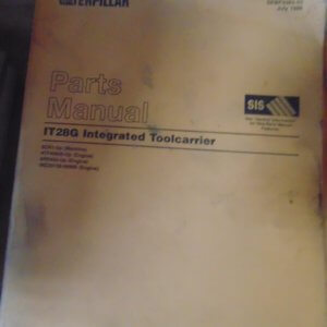 Caterpillar IT28G Integrated Toolcarrier 8CR1 Parts Manual