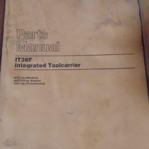 Caterpillar IT38F Integrated Toolcarrier 6FN1 Parts Manual