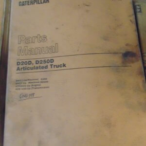 Caterpillar D20D, D250D Articulated Truck Parts Manual