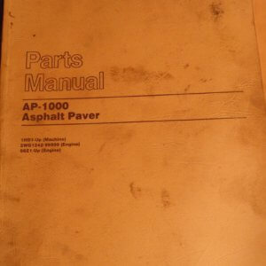 Caterpillar AP-1000 Asphalt Paver 1HD1 Parts Manual