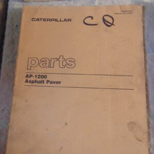 Caterpillar AP-1200 Asphalt Paver 2JD1 Parts Manual