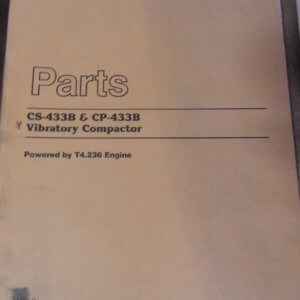 Caterpillar CS433B, CP433P Vibratory Compactor 1MG1 Parts Manual