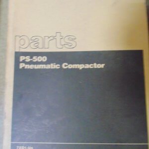 Caterpillar PS-500 Pneumatic Compactor 7XD1 Parts Manual