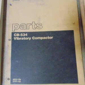 Caterpillar CB-534 Vibratory Compactor 2EG1, 2YF1 Parts Manual