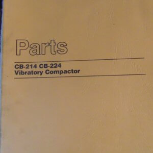 Caterpillar CB214, CB-224 Vibratory Compactor 6FD1, 6GG1 Parts Manual
