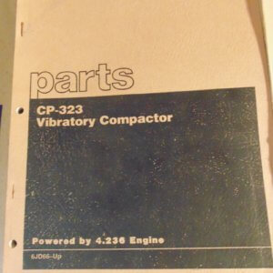 Caterpillar CP323 Vibratory Compactor 6JD66 Parts Manual