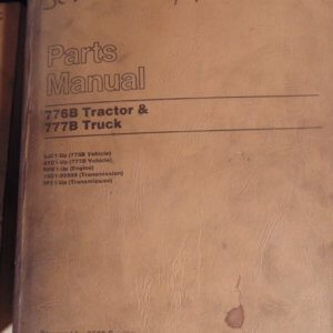 Caterpillar 776B Tractor, 777B Truck 6JC1, 4YC1 Parts Manual