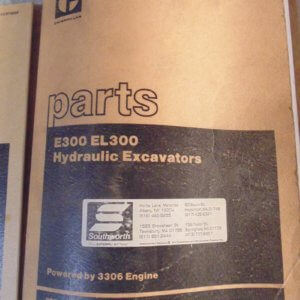 Caterpillar E300, EL300 Hydraulic Excavator 2CF1, 4NF1 Parts Manual
