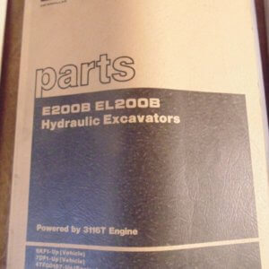 Caterpillar E200B, EL200B Hydraulic Excavator 6KF1, 7DF1 Parts Manual