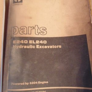 Caterpillar E240, EL240 Hydraulic Excavator 1FG1, 4HF1 Parts Manual