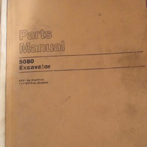 Caterpillar 5080 Excavator 6XK1 Parts Manual